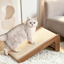 超大号L型猫爪板猫垫磨玩具猫抓板立式剑麻抓板实木耐磨不掉屑