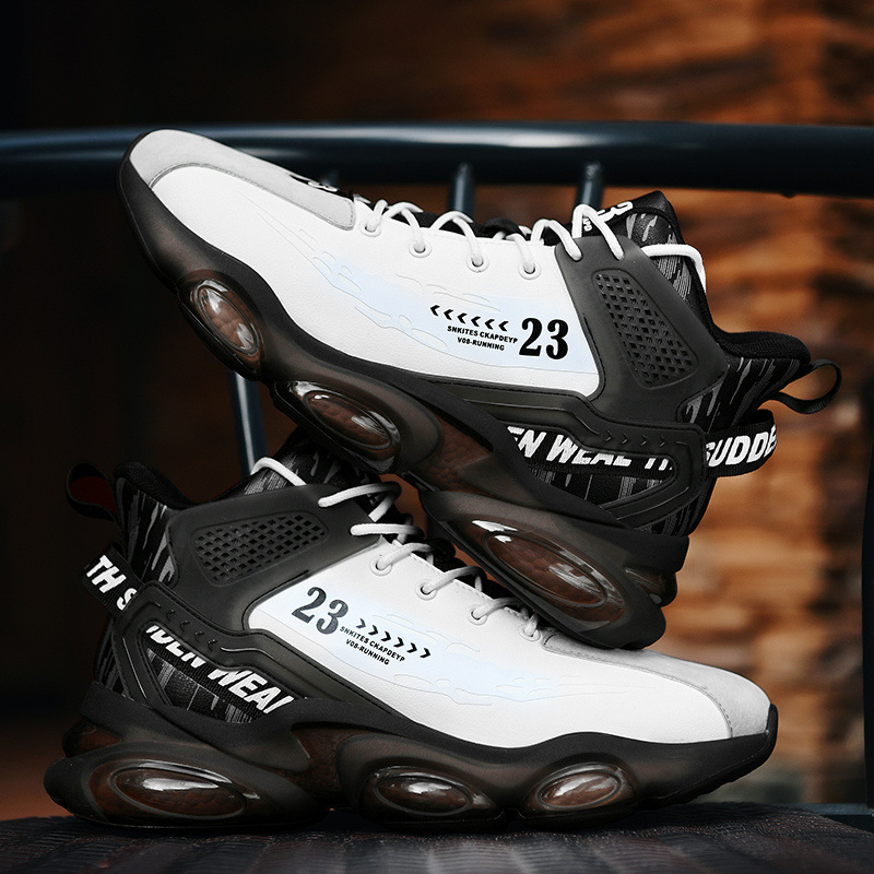 Live Men's Shoes Autumn and Winter Basketball Running Sneakers Torre Shoes Men's Trendy New High-Top Men's Casual Coconut Shoes