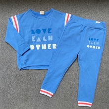 出口韩国外贸尾货童装批发韩单denim in the box韩版外贸童运动装