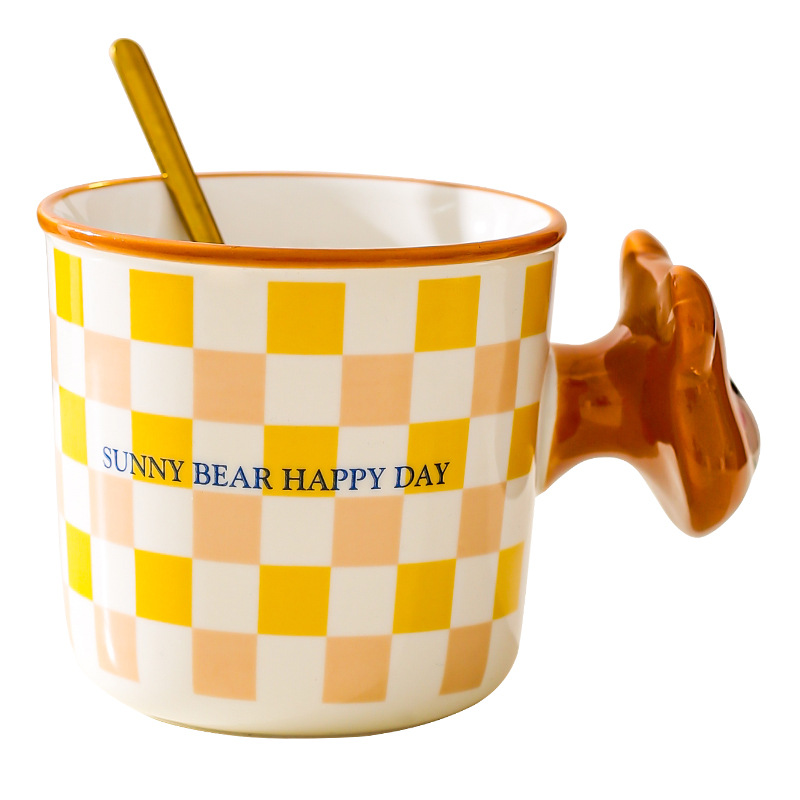 Personalidad creativa lindo taza de cerámica taza pareja taza de agua taza de café regalo de cumpleaños regalo de nicho