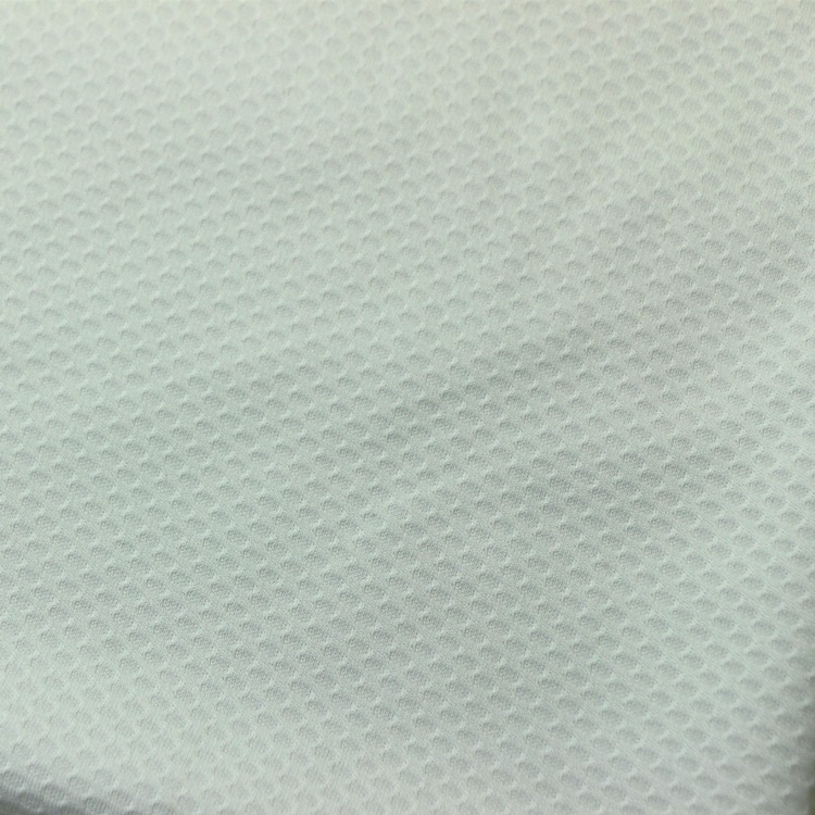 提花蜂巢网眼布全涤双面布华夫格提花吸湿排汗蜂窝网眼布运动面料