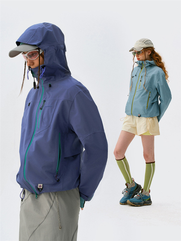 瞬时山野Monterest空山雨户外C6防泼水登山夹克压胶外套冲锋衣女|undefined