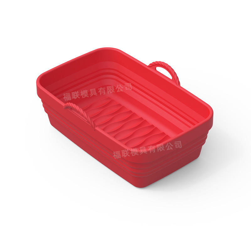 Bandeja de silicona para barbacoa Zibo, tapete para freidora de aire y parrilla, bandeja especial para drenar aceite, tapete plegable y resistente a altas temperaturas.