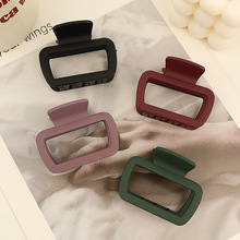 时尚简约小方块抓夹日常通勤百搭发饰气质后脑勺鲨鱼夹2023夏季新