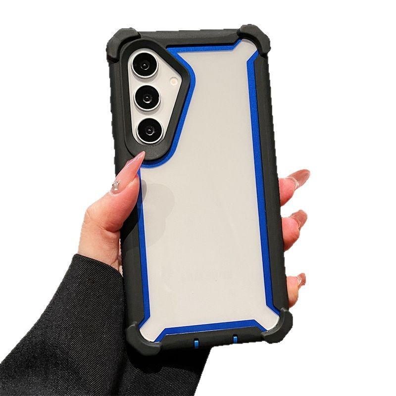 Funda para teléfono móvil Samsung S26UltraS25+ con diseño de bloques de color y protección anticaída en las cuatro esquinas A17A56A57A37 Europa y América image 5
