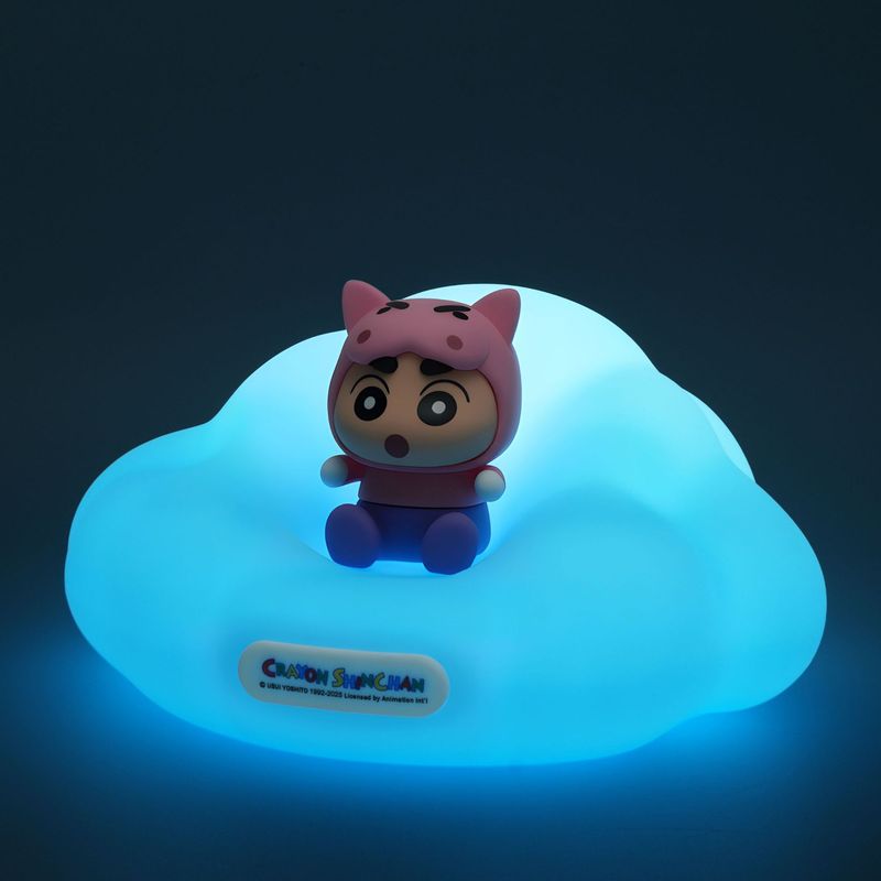 正版蜡笔小新硅胶拍拍灯盲盒潮流玩偶手办可爱桌面夜灯摆件批发|undefined