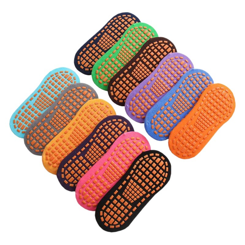 Factory Direct Sales Non-Slip Floor Socks Professional Yoga Trampoline Socks Soles Dispensing Parent-Child Early Education Sports Socks Wholesale