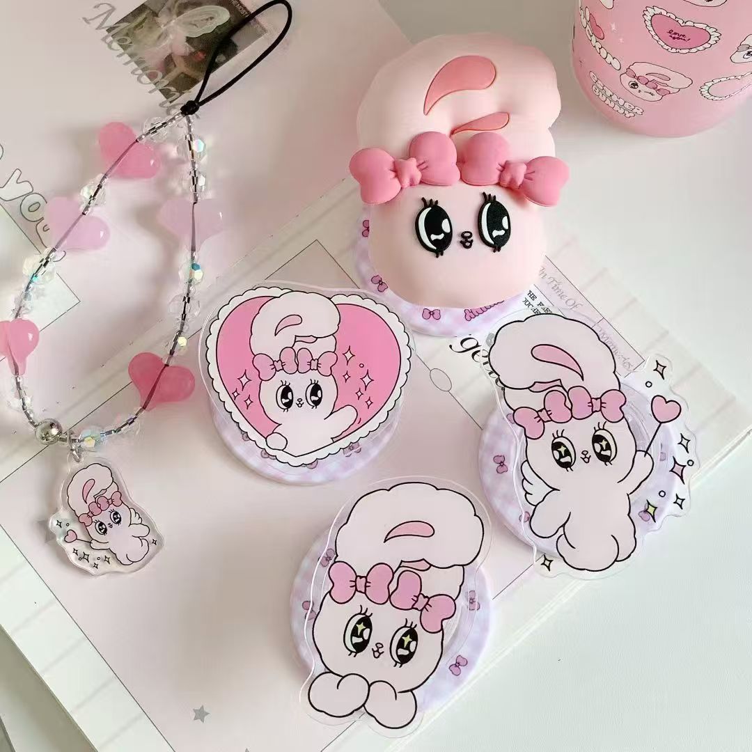 Three-Dimensional Doll Cartoon Esther Bunny Airbag Holder Adsorption Universal Magnetic Phone Case