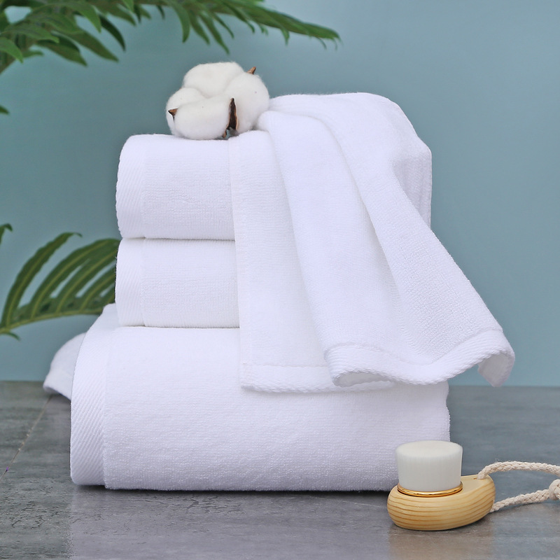 Wholesale cotton hotel white towel bath towel hotel homestay beauty salon bath foot stool towel large thick bed Wholesale cotton hotel white towel bath towel hotel homestay beauty salon bath foot stool towel large thick bed