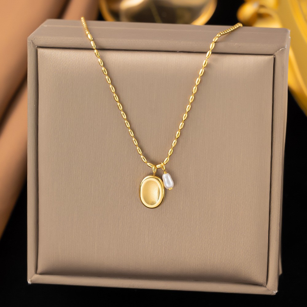 10g Weight 0.03µm-0.05µm Gold Plating Thickness PVD Coated Gold Plating Process Real Gold Plated Plating Material 304 Stainless Steel Pendant Material Pendant Necklace Classification 304 Stainless Steel Chain Material cable chain, Twisted Rope Chain Chain Type Holiday, Daily Occasion 304 Stainless Steel Material Geometric Pattern Women's Gender Elegant, Simple Style Style Waterproof Non Tarnish, Plating Craft PVD Coated Real Gold Plated Geometric Titanium Steel Elegant Simple Style Waterproof Non Tarnish Titanium Steel Pendant Necklace 16