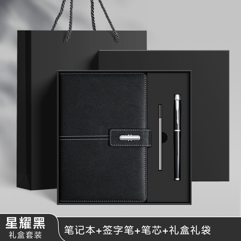 Caja de regalo de notebook A5 de negocios logotipo personalizado de alto nivel Lincoln botón de cuaderno de notas subcuaderno de eventos regalos image 8