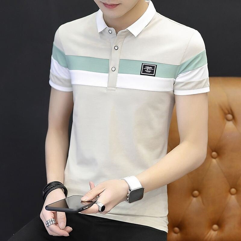 Summer Men's Short-Sleeved Shirts, Korean Style Slim-Fitting Lapel Shirts, Half-Sleeved Trendy Men's Tops, Loose-Fitting Styles Summer Men's Short-Sleeved Shirts, Korean Style Slim-Fitting Lapel Shirts, Half-Sleeved Trendy Men's Tops, Loose-Fitting Styles