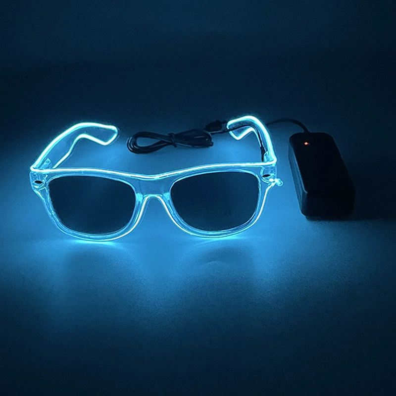 Светодиодные очки Amazon Personality Dance EL Flash Decoration Bar Jumping Gathering Gift Props Manufacturer