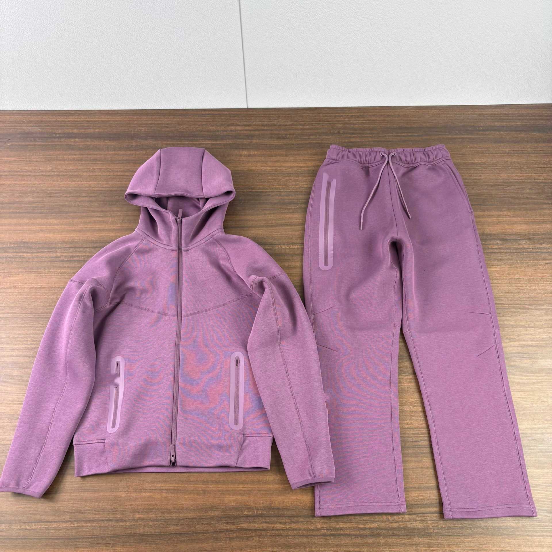 Traje deportivo primavera y otoño capa de aire algodón de punto con capuzas con cremallera camiseta deportiva casual pantalones largos drill set hombre