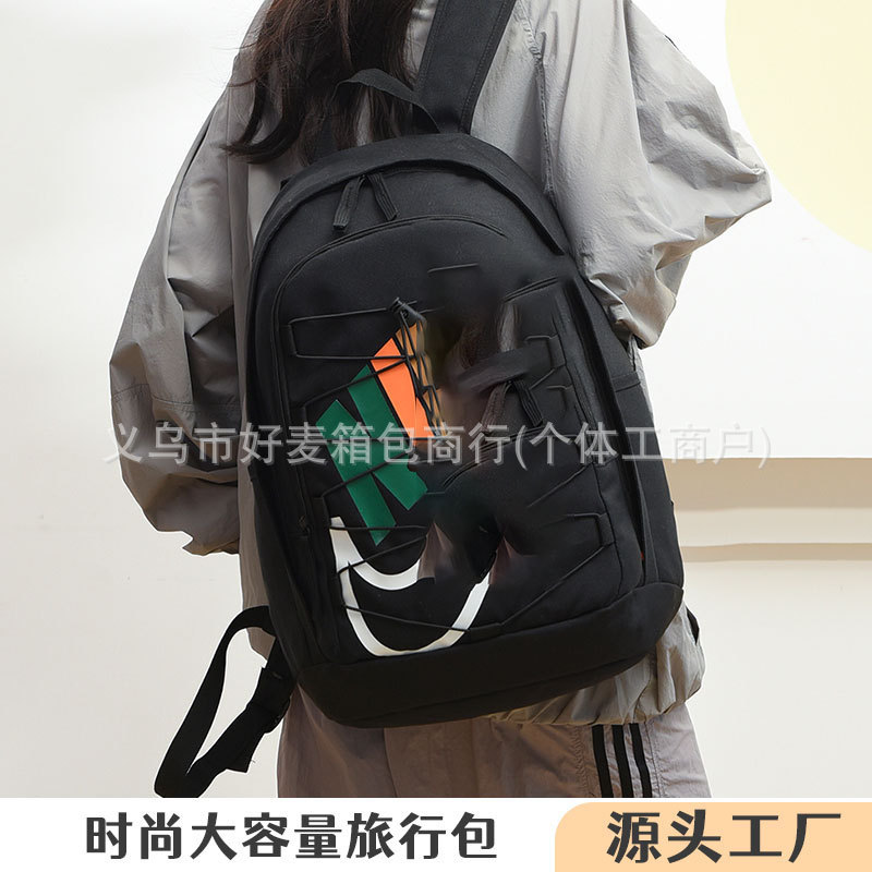 New Nike Backpack Men's and Women's Backpack Men's Large Capacity Casual Bag Women's Outdoor Sports College Student School Bag Trend