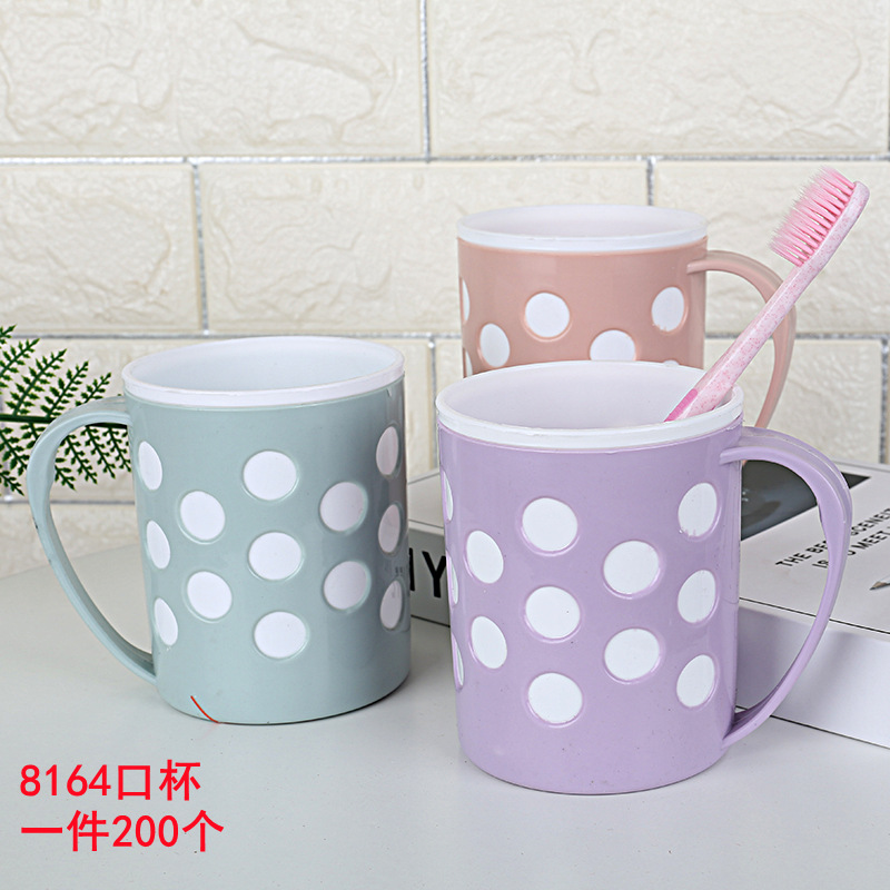 Vaso para Enjuague Bucal de Plástico para Baño y Dormitorio