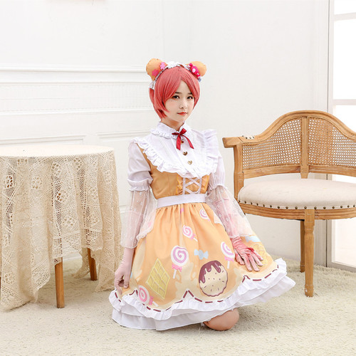 Fifth Personality Mechanic Candy Girl Cosplay Costume Lolita Mini Dress Set Anime Costume