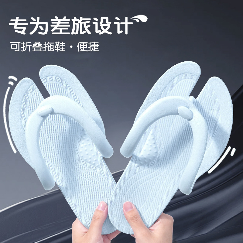 Foldable Slippers Summer Travel Portable Out Swimming Seaside Beach Disposable Flip Flops Hotel Travel