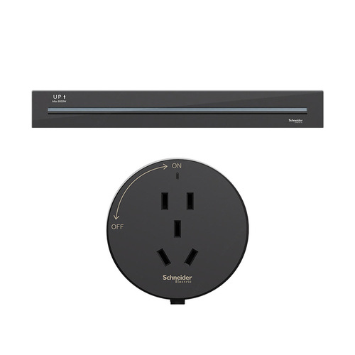 Schneider track socket removable sliding household surface-mounted power rail kitchen sideboard track socket