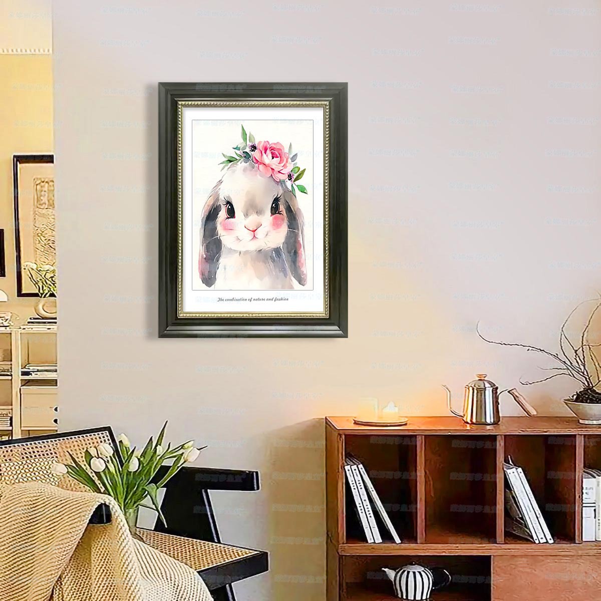 Mona Lisa Royal Cross Stitch Animal Combination-Conejo lindo punto de cruz hecho a mano bordado piezas pequeñas transfronterizas image 3
