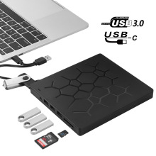 USB3.0多功能6合1插卡光驱刻录机 移动光驱外置台式电脑DVD刻录机