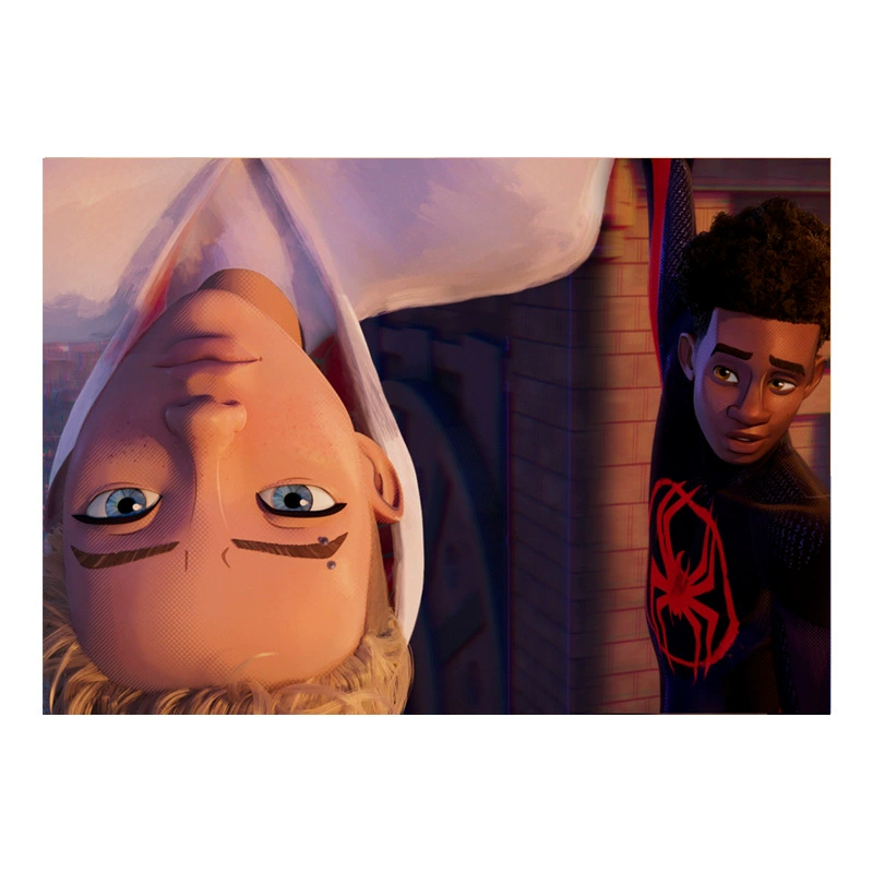 Плакат фильма-постер Spider-Man: Параллельная космическая анимация, декоративная рамка для стены комнаты общежития/интернет-кафе