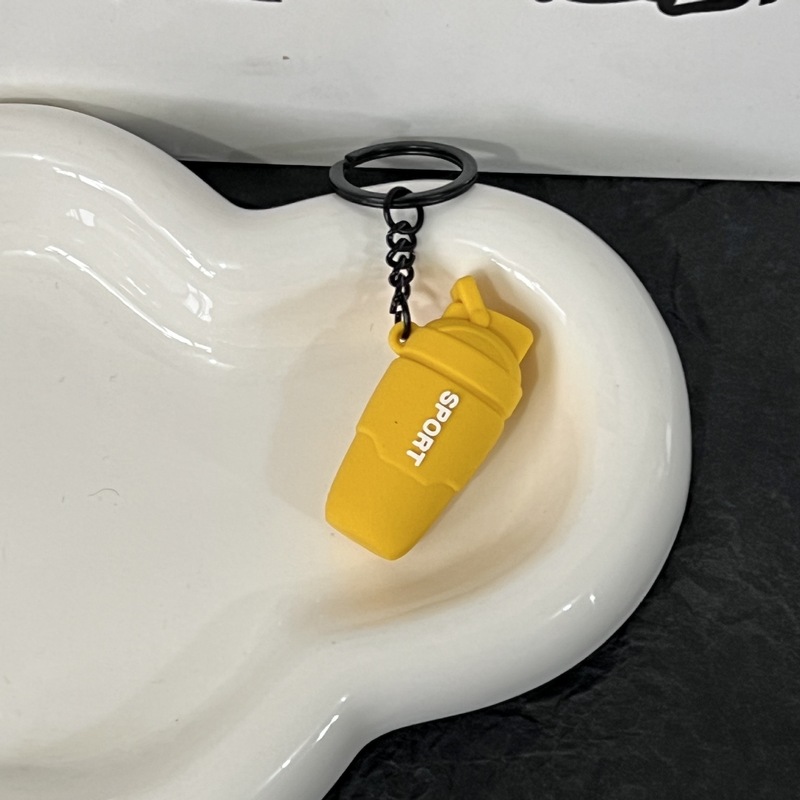 トレンドフィットネスシリーズのキーホルダー部品ミニバーベルのコップのペンダント|undefined