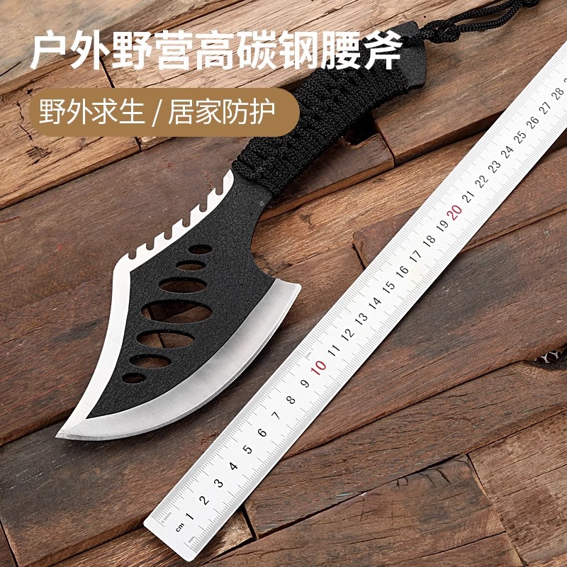 推荐批发户外多用木工斧野营高碳钢腰斧劈柴斧开山伐木斧跨境爆款