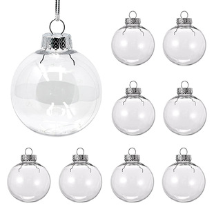Christmas Tree Decorations 6/8/10Cmdiy Creative Hollow High Transparent Plastic Ball Christmas Ball Hanging Ball Pendant