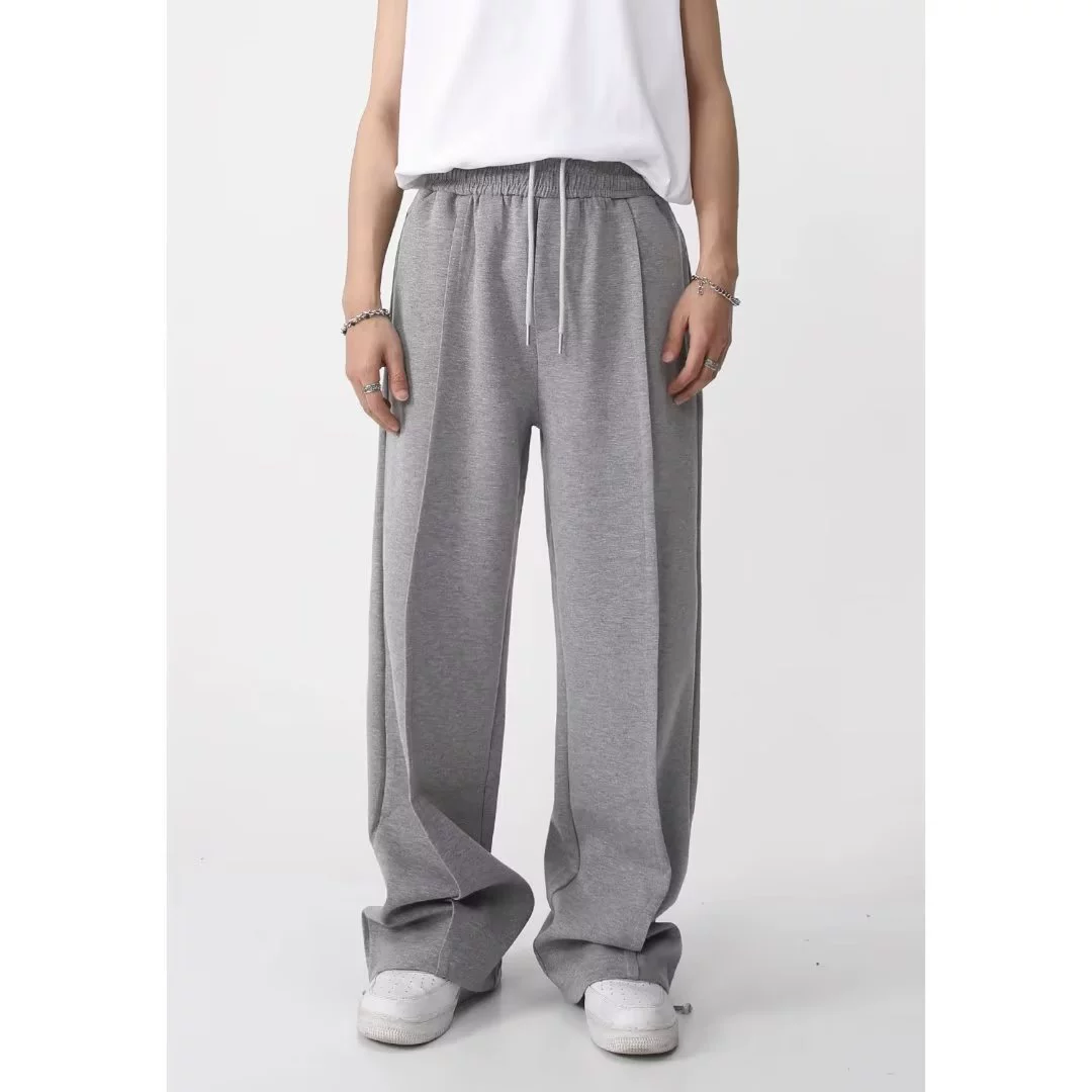 Осенние трендовые брюки, американский стиль, oversize, корейский стиль, свободная посадка