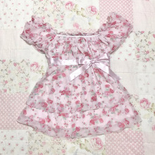 韩式专业芭蕾舞短裙练功服女系带印花弹力网纱一片少女蝴蝶结