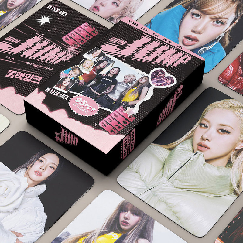 95张JUMP小卡贴纸 BP卡片 ROSE贴画 JENNIE应援 LISA贴纸 JISOO卡|undefined