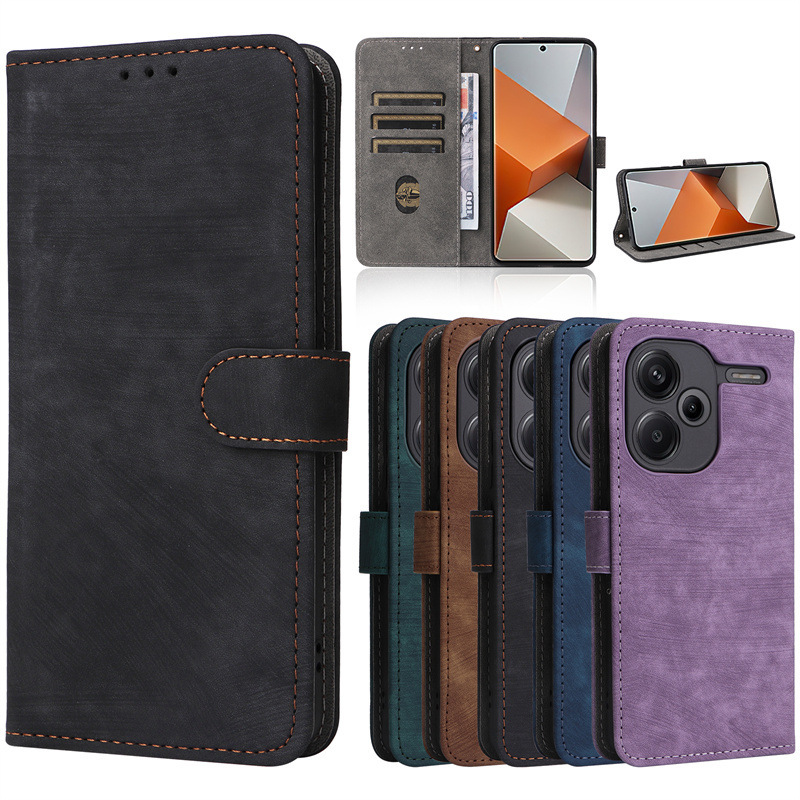 Applicable to Red Mi Note 13 Pro +5G mobile phone leather case Note 13 Pro Plus 5G mobile phone case card
