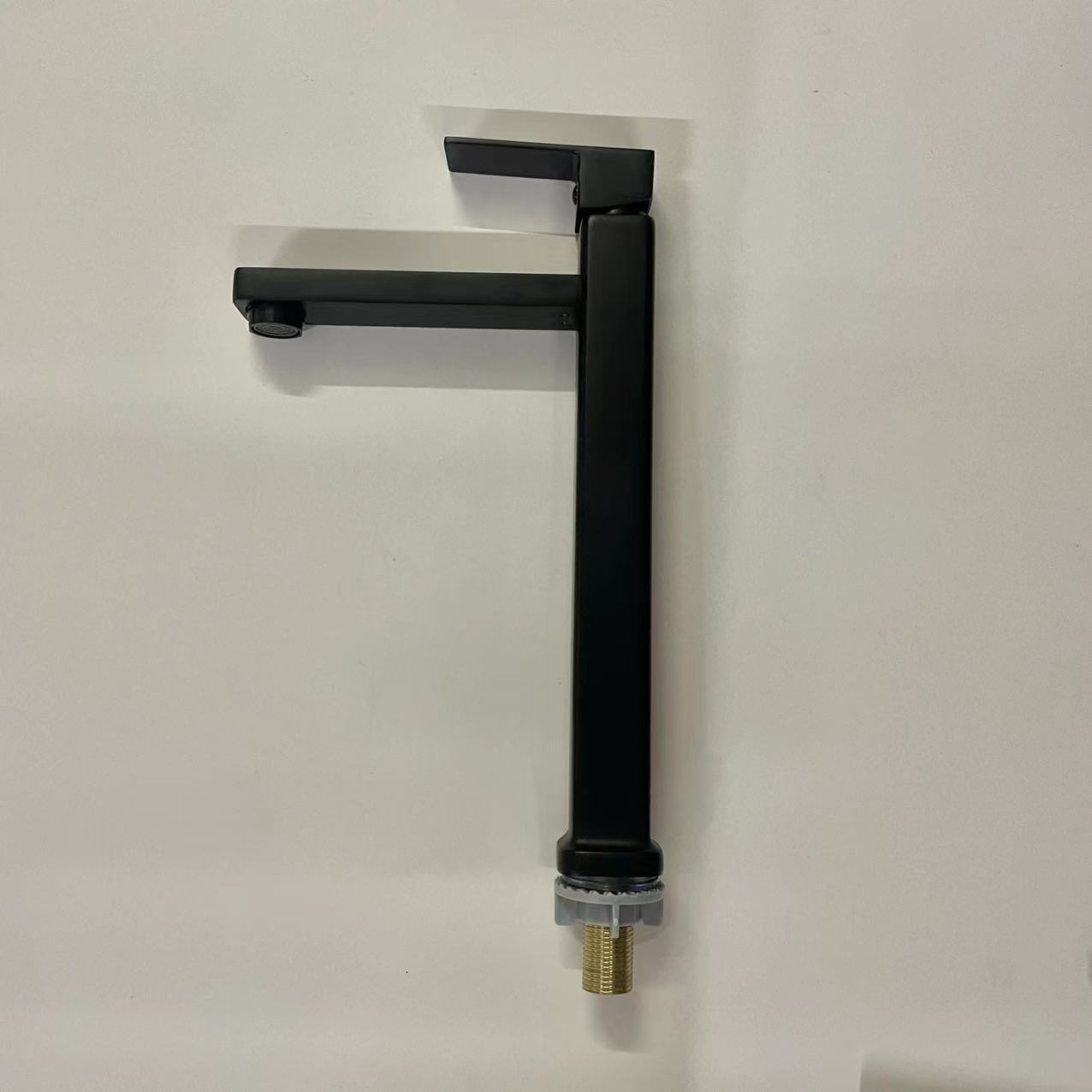 Cross-border zinc alloy square single-cooling faucet, washbasin, bathroom countertop basin, and high single-cooling faucet undefined