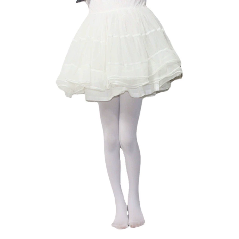 Весна, лето и осень детские чулки колготки для девочек белые бархатные леггинсы носки Студенческие танцевальные носки