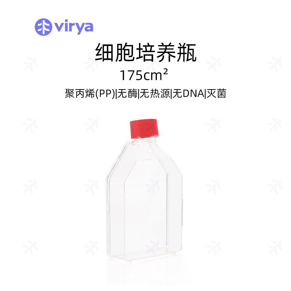 Virya 细胞培养瓶  等离子处理T175 175cm²透气盖5个/袋10袋/箱