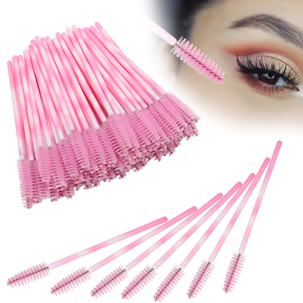 Two-color disposable nylon brush for eyelashes for extension