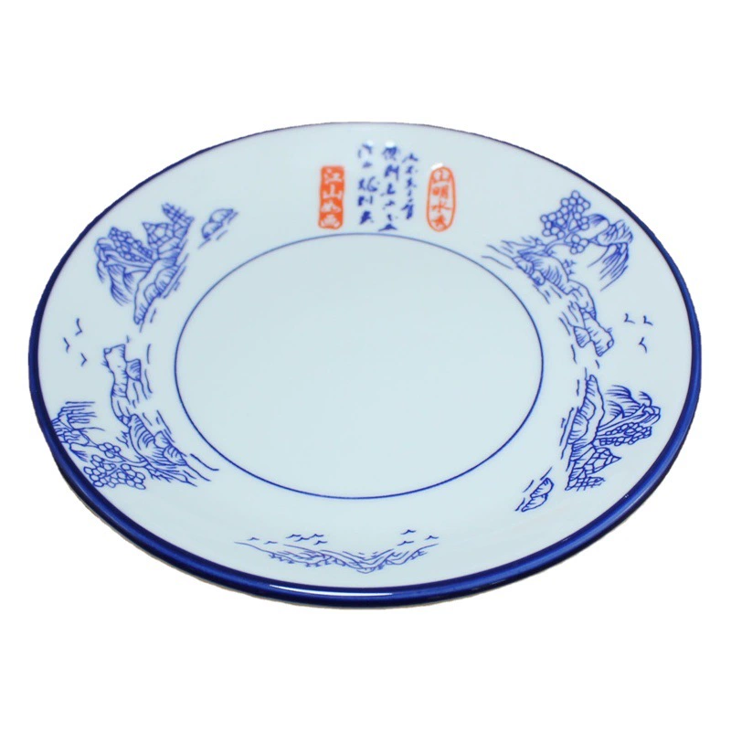 Zibo завод прямые поставки подглазурная цветная дезинфекционная посуда магниевый армированный фарфор отель столовая посуда костюм посуда