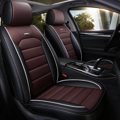 Universal seat cover | color matching horizontal strip leather