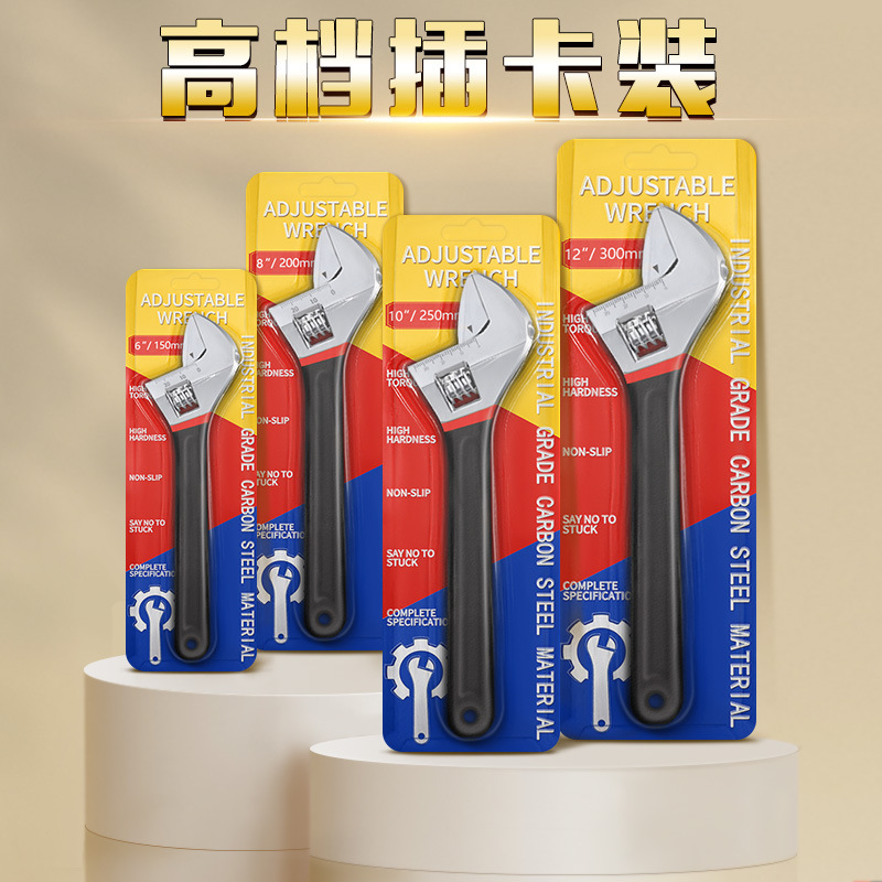 Llave móvil aislante auténtica, llave de plástico de 12 pulgadas, 8 llave de boca viva industrial auténtica