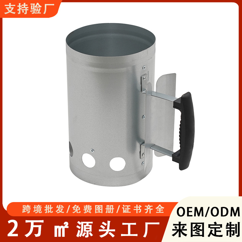 Barbacoa al aire libre al por mayor, barril de fuego de carbón de combustión, barril de carbón de encendido portátil, tablero galvanizado antioxidante transfronterizo, barril de carbón de combustión de carbón