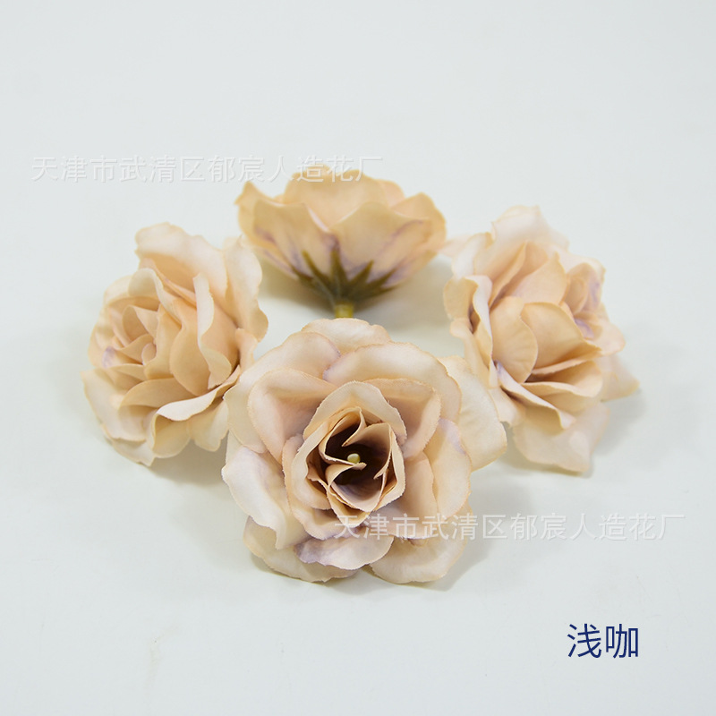 Diamante artificial pequeña flor Rosa pequeño cuerno Rosa mini tocado étnico Rosa haciendo caja de flores de guirnalda DIY con flores