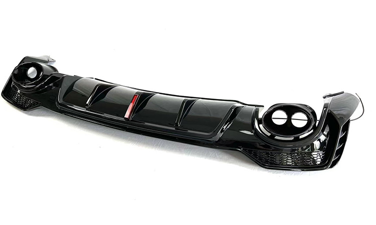 For Audi Q3 modified RSQ3 rear lip tail throat double outlet tail lip exhaust 2019-2023 sports special SUV