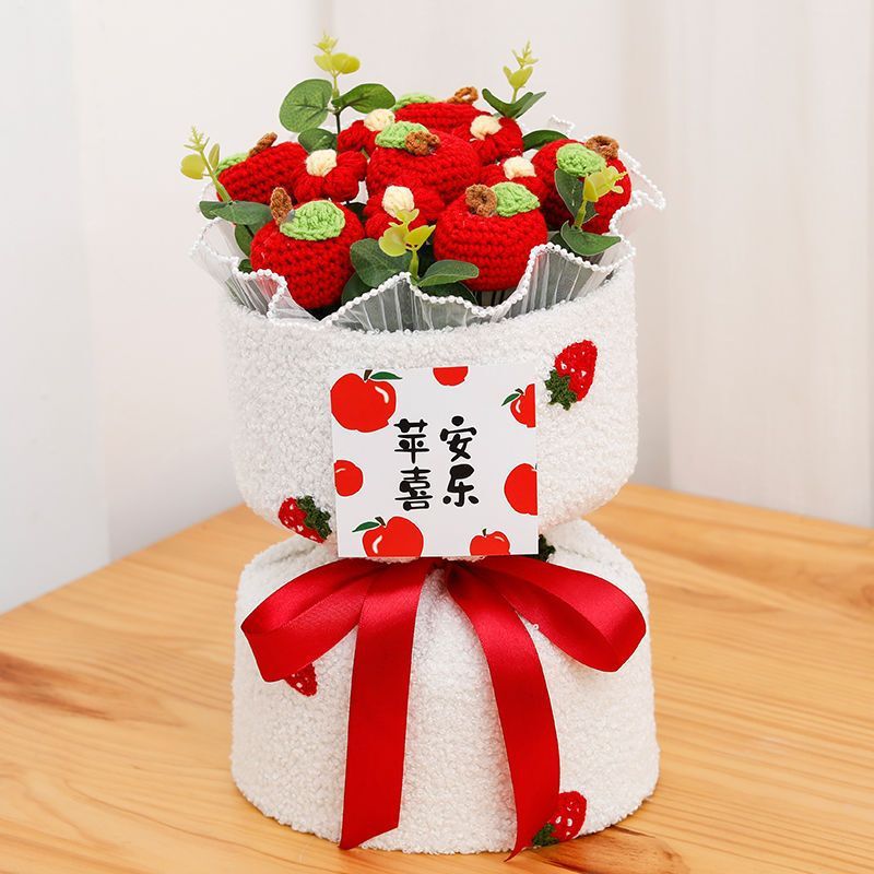 完成品プレゼント手作り毛糸メリヤスひまわり花束誕生日彼女の親友創意卒業シーズンプレゼント|undefined