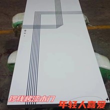 广东红海豚木门厂复合实木烤漆门平面锣工艺　简约时尚艺术感强