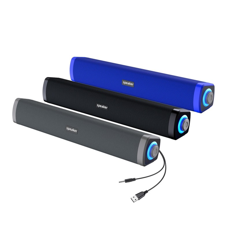 RGB コンピュータオーディオ携帯電話ノートブックデスクトップコンピュータデスクトップ有線 Bluetooth スピーカーロングストリップ発光サブウーファー|undefined
