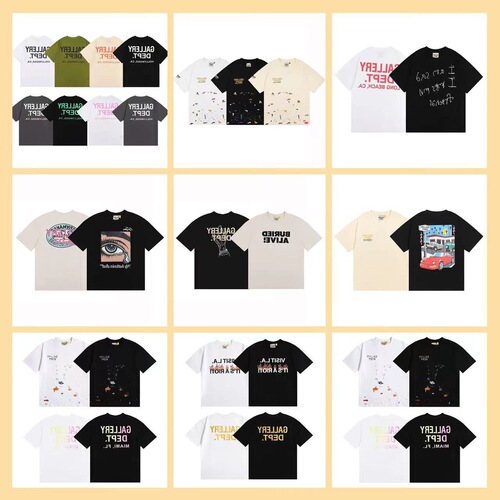 Wholesale American-style trendy brand G.D. basic lettered classic logo slogan casual loose-fit short-sleeved unisex T-shirt