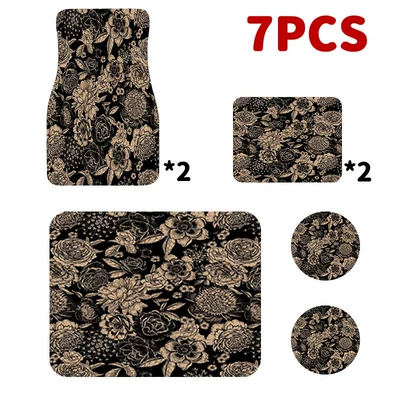 Car Print Floor Mats, Car-Specific: Universal Foot Pad - q6