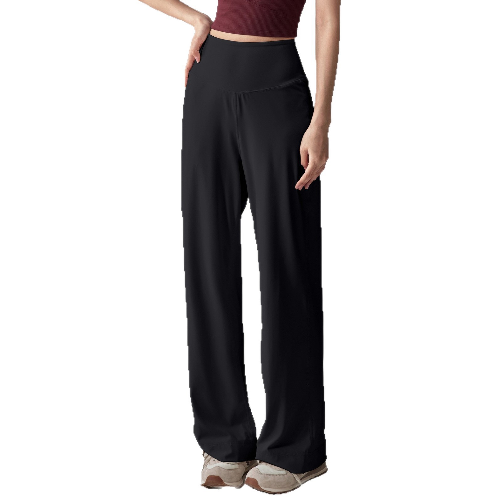 Pantalones de cintura alta transfronterizos, pantalones de piernas largas, pantalones de entrenamiento al aire libre, pantalones de entrenamiento de yoga