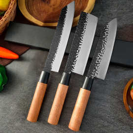 跨境外贸锻打日式三文鱼刺身料理寿司刀鱼生专用刀具套装日式菜刀